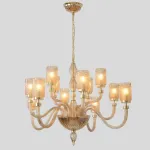 Люстра Crystal Lux SILVESTRO SP12 AMBER от ImperiumLoft