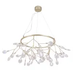 Подвесная люстра Crystal Lux EVITA SP45 D GOLD/TRANSPARENT