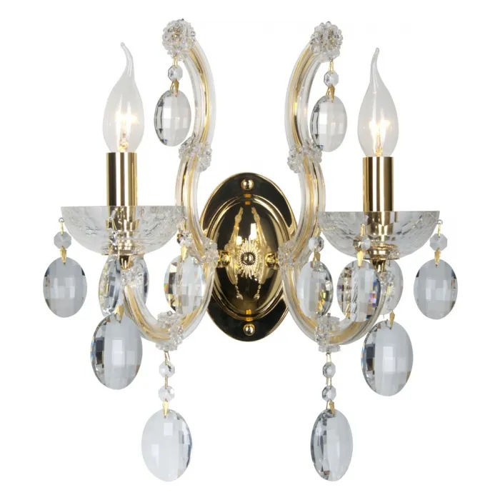 Бра Crystal Lux HOLLYWOOD AP2 GOLD от ImperiumLoft