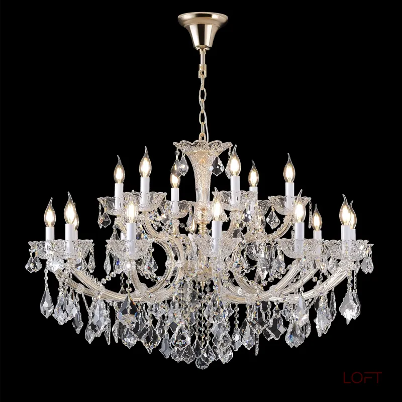 Подвесная люстра Crystal Lux CRISTELLE SP12+6 GOLD