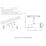 Светильник трековый магнитный Crystal Lux CLT 0.33 006 12W WH-CH 4000K