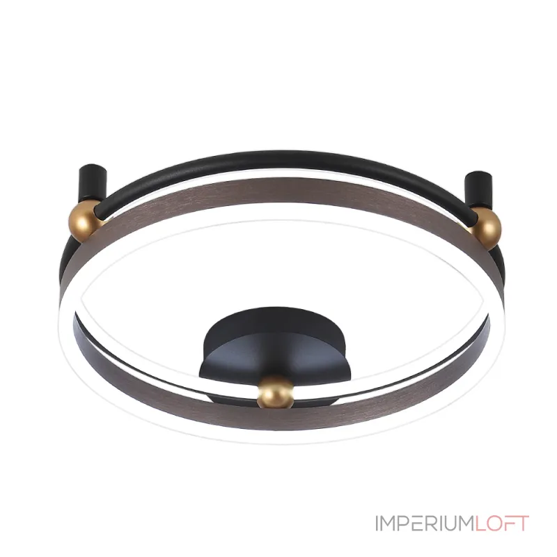 Светильник потолочный Crystal Lux FERNANDO PL48W LED COFFEE/BLACK