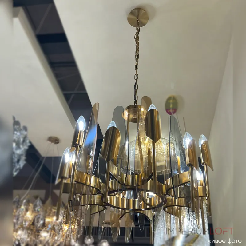 Подвесная люстра Crystal Lux CASA SP-PL12 BRASS Подвесная люстра Crystal Lux CASA SP-PL12 BRASS