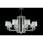 Подвесная люстра Crystal Lux NICOLAS SP-PL8 NICKEL/WHITE