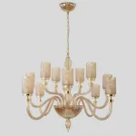 Люстра Crystal Lux SILVESTRO SP12 AMBER от ImperiumLoft