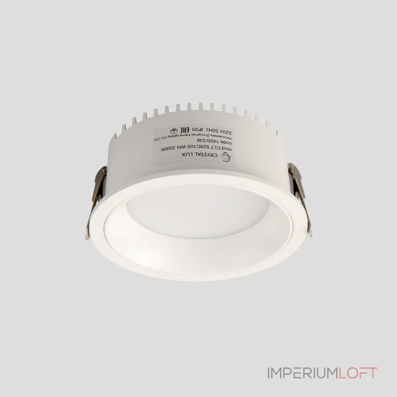 Светильник встраиваемый Crystal Lux CLT 529C105 WH 3000K