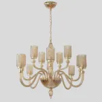 Люстра Crystal Lux SILVESTRO SP12 AMBER от ImperiumLoft