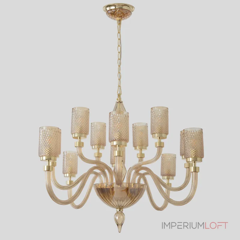 Подвесная люстра Crystal Lux SILVESTRO SP12 AMBER Подвесная люстра Crystal Lux SILVESTRO SP12 AMBER