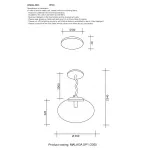 Подвесной светильник Crystal Lux MALAGA SP1 D360 GOLD