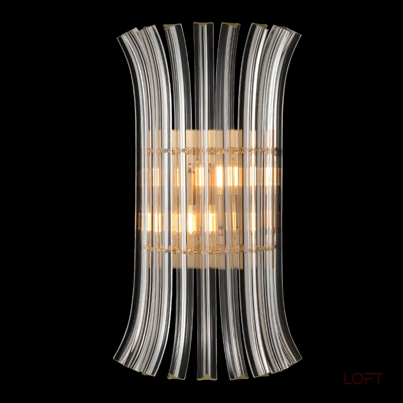 Бра Crystal Lux CASCADA AP2 BRASS