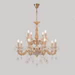 Подвесная люстра Crystal Lux ELIZABETH SP8+4 BRASS