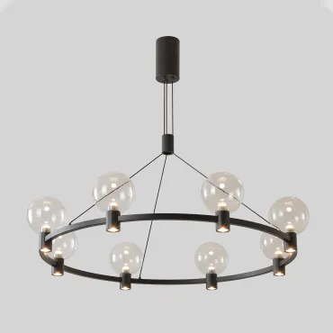 Подвесная люстра Crystal Lux DUET DUET SP56W LED BLACK Подвесная люстра Crystal Lux DUET DUET SP56W LED BLACK