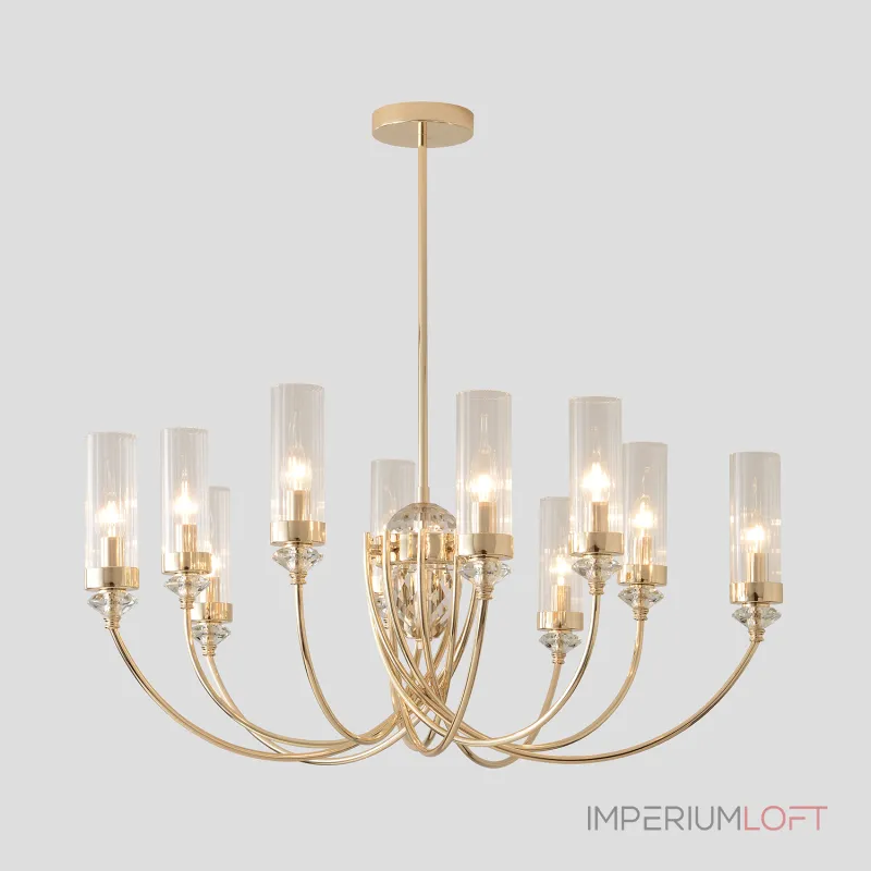 Люстра на штанге Crystal Lux SECRET SECRET SP10 GOLD Люстра на штанге Crystal Lux SECRET SECRET SP10 GOLD