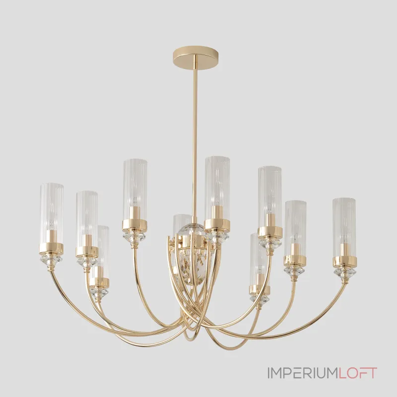 Люстра на штанге Crystal Lux SECRET SECRET SP10 GOLD Люстра на штанге Crystal Lux SECRET SECRET SP10 GOLD