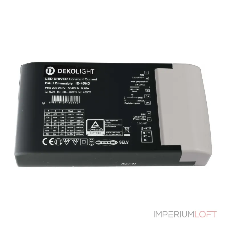 LED-Блок питания BASIC, DIM, Multi CC, IE-45HD Deko-Light 862193