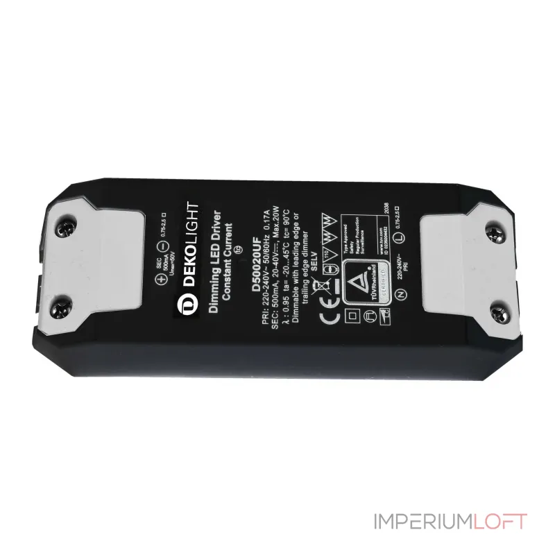 LED-Блок питания BASIC, DIM, CC, D50020UF / 20W Deko-Light 862205