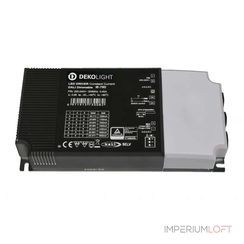 LED-Блок питания BASIC, DIM, Multi CC, IE-75D Deko-Light 862194 LED-Блок питания BASIC, DIM, Multi CC, IE-75D Deko-Light 862194