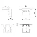 Торцевая заглушка P-ET-02-08 набор из 2 шт. Deko-Light 978122