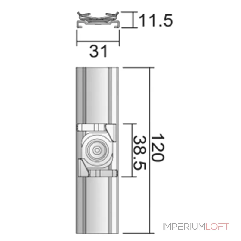 Кронштейн для 3-х фазной системы Deko-Light D Line 710051 Кронштейн для 3-х фазной системы Deko-Light D Line 710051