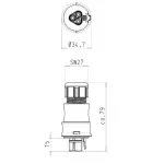 Deko-Light разъем RST20i3 Stecker 800024