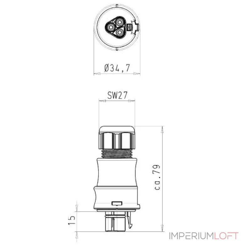 Deko-Light разъем RST20i3 Stecker 800024
