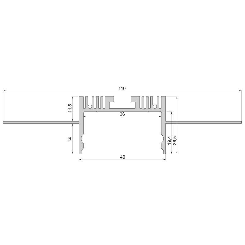 Гипсокартон-профиль, стена-потолок ЕС-01-36 Deko-Light 975501