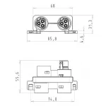 Deko-Light разъем RST20i3 Verteiler 4-fach 800025