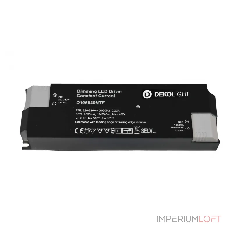 LED-Блок питания BASIC, DIM, CC, D105040NTF / 40W Deko-Light 862209 LED-Блок питания BASIC, DIM, CC, D105040NTF / 40W Deko-Light 862209