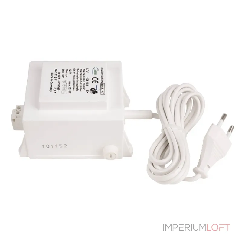 Трансформатор Deko-Light 12 В переменного тока, 105 Вт, IP20 000107 от ImperiumLoft Трансформатор Deko-Light 12 В переменного тока, 105 Вт, IP20 000107 от ImperiumLoft