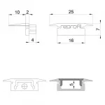 Торцевая заглушка P-ET-01-10 набор из 2 шт. Deko-Light 978092