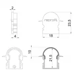 Торцевая заглушка R-ET-02-12 набор из 2 шт. Deko-Light 979571 от ImperiumLoft