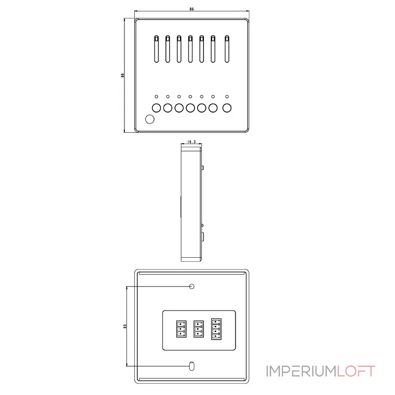 Пульт Deko-Light DMX wall control X-Fade-6 II 861203 от ImperiumLoft Пульт Deko-Light DMX wall control X-Fade-6 II 861203 от ImperiumLoft