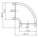 Соединитель Deko-Light Angle Mia 930248 от ImperiumLoft
