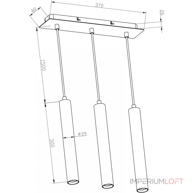 Подвесной светильник Deko-Light Slim 342216