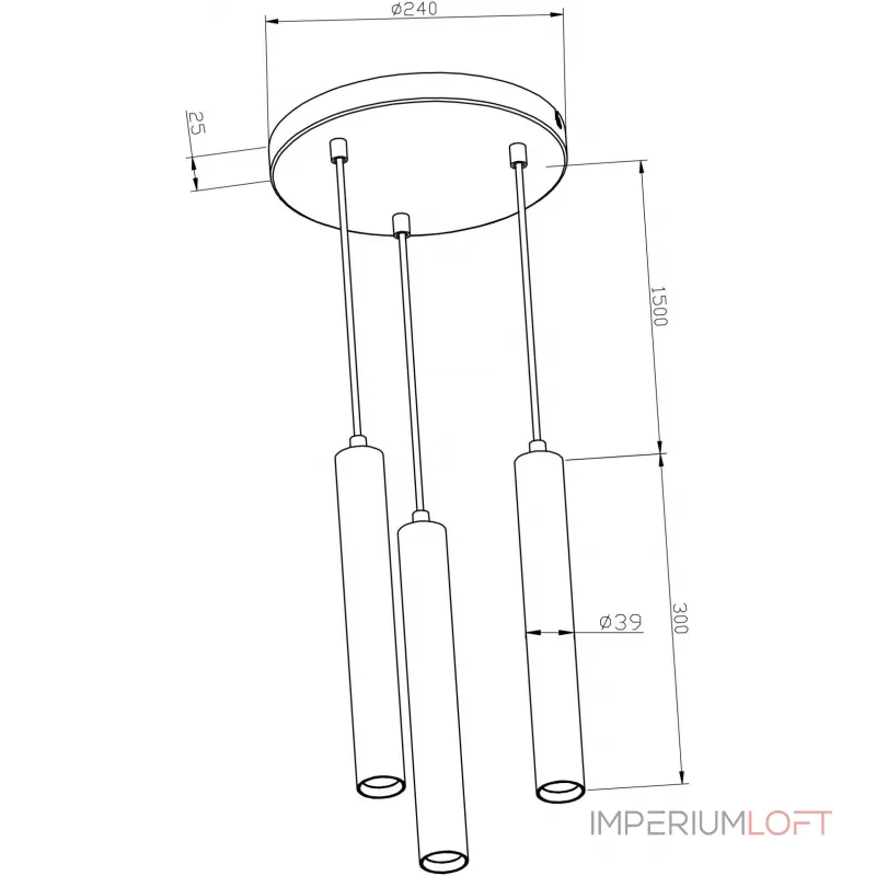 Подвесной светильник Deko-Light Slim 342218