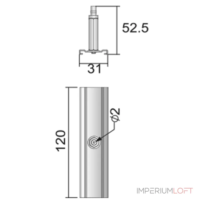 Подвес для 3-фазной трековой системы Deko-Light D Line 710050