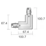 Коннектор для 3-х фазной трековой системы Deko-Light D Line 710036