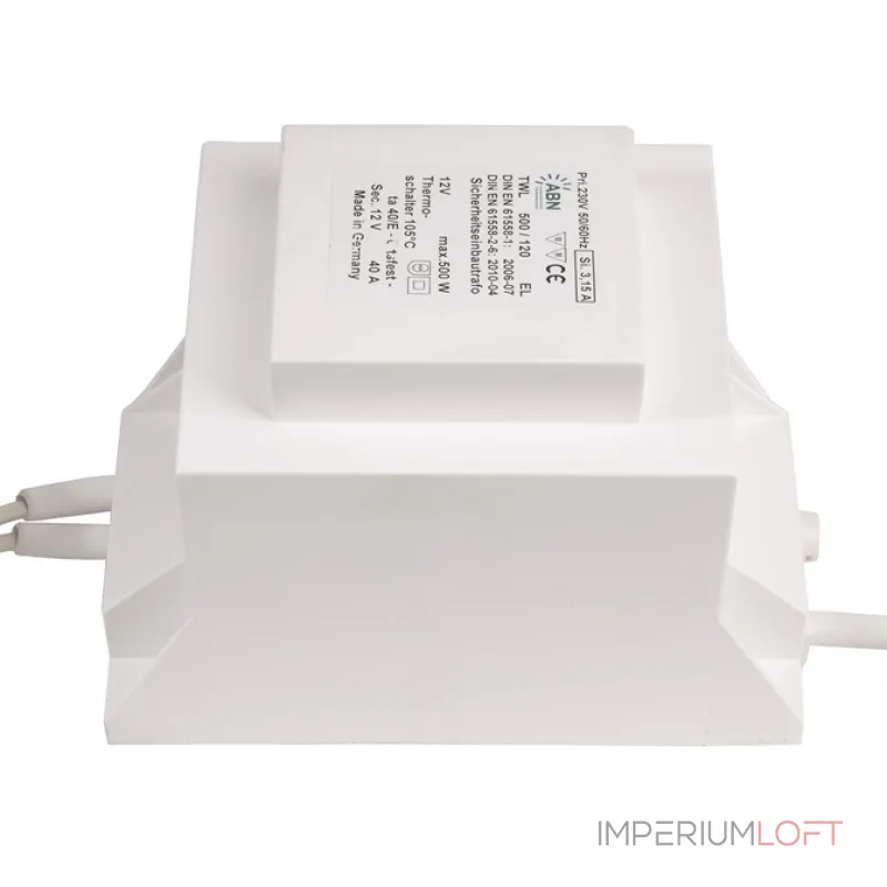 Трансформатор Deko-Light 12 В переменного тока, 500 Вт, IP20 000109 от ImperiumLoft Трансформатор Deko-Light 12 В переменного тока, 500 Вт, IP20 000109 от ImperiumLoft