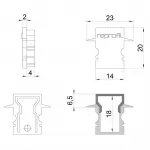Торцевая заглушка H-ET-02-08 набор из 2 шт. Deko-Light 979141 от ImperiumLoft