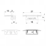 Торцевая заглушка P-ET-01-12 набор из 2 шт. Deko-Light 978101