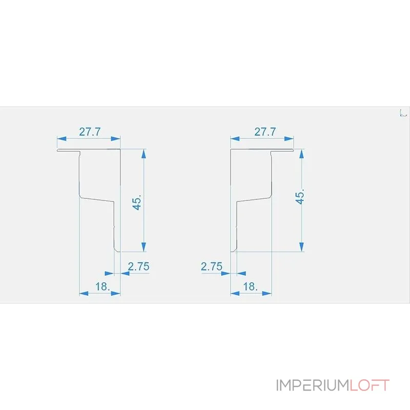 Торцевая заглушка (2шт) Deko-Light P-EL-03-10 978270 Торцевая заглушка (2шт) Deko-Light P-EL-03-10 978270