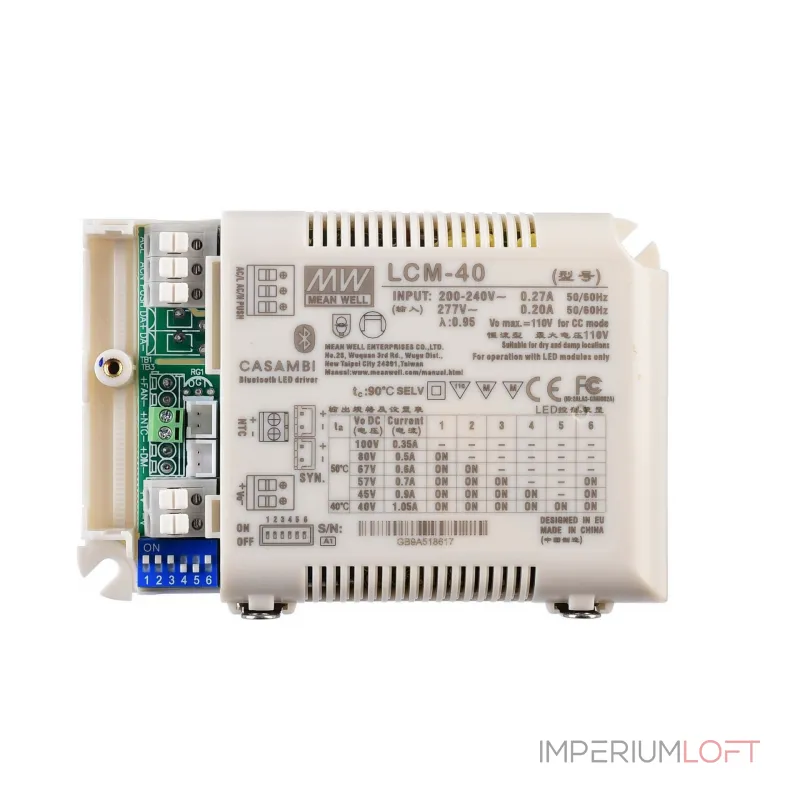 Блок питания для светодиодов DIM, Multi CC, LCM-40BLE/Casambi+Push Deko-Light 862244