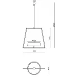 Подвеска под магнитный светильник Deko-Light Miram Grey 930627