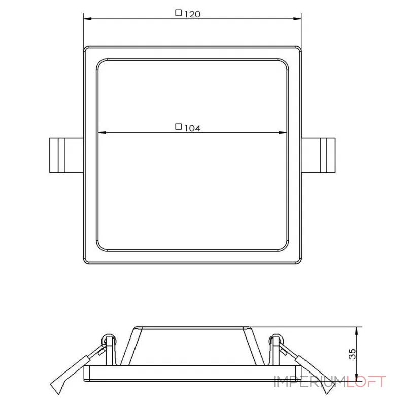 Встраиваемый светильник Deko-Light Alya 565368 от ImperiumLoft