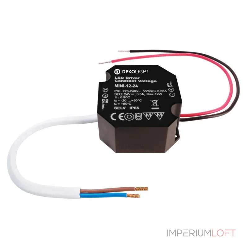 Блок питания для светодиодов OCTO, CV, Mini 24V/12W Deko-Light 862230 Блок питания для светодиодов OCTO, CV, Mini 24V/12W Deko-Light 862230