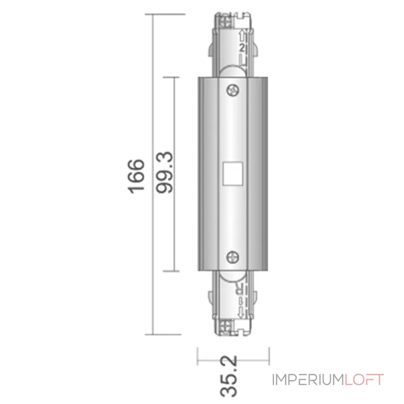 Соединитель для 3-х фазной системы лево-право Deko-Light D Line 710044 Соединитель для 3-х фазной системы лево-право Deko-Light D Line 710044