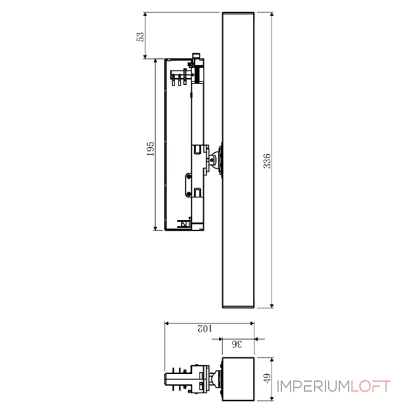 Трековый светильник 3-фазный Deko-Light Ain 24-30W 707072