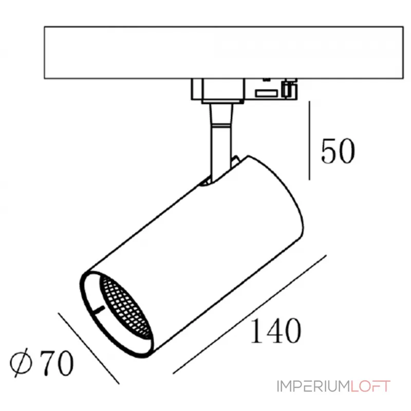 Трековый светильник 3-фазный Deko-Light Horus 707101