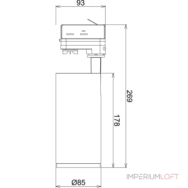 Трековый светильник 3-фазный Deko-Light Lucea 707120