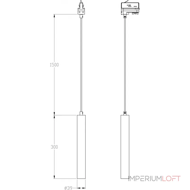 Трековый светильник 3-фазный Deko-Light Slim 707133